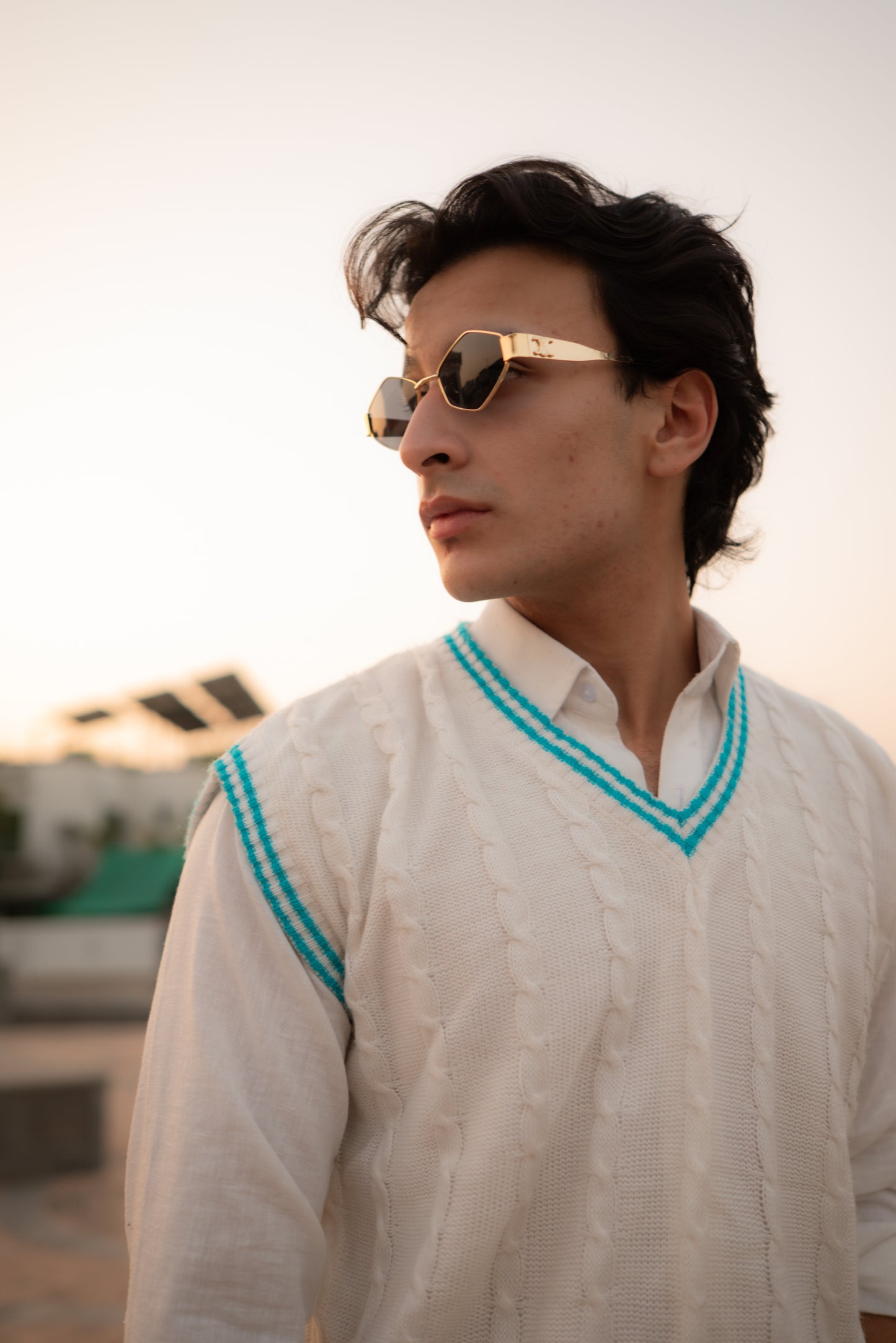 Premium Hexagonal Metal Frame Sunglasses – UV400 Protection | Unisex Retro Shades